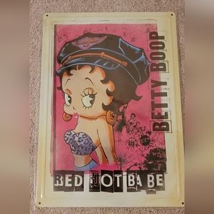 COPY - Betty Boop  Red Hot Babe Metel Sign